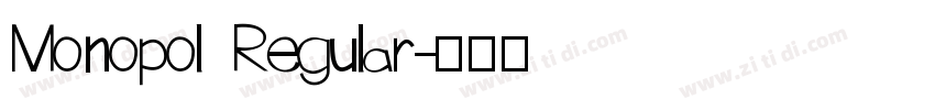 Monopol Regular字体转换